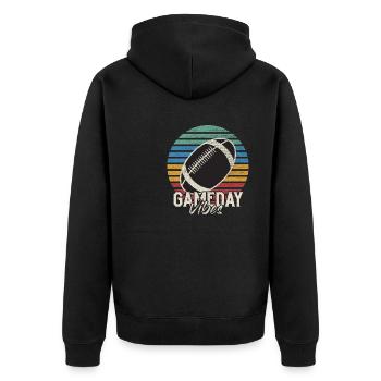 Ambiances Gameday - Veste à capuche bio Premium Unisexe - noir - Dos - Nico (187cm)