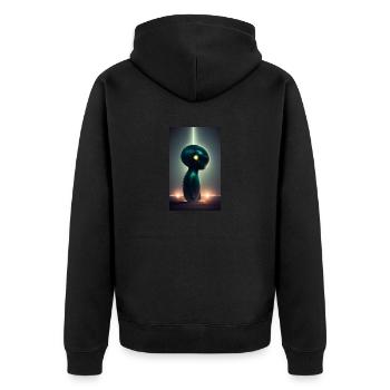 Extraterrestre | OVNI | Vaisseau spatial | PAU | étranger - Veste à capuche bio Premium Unisexe - noir - Dos - Nico (187cm)