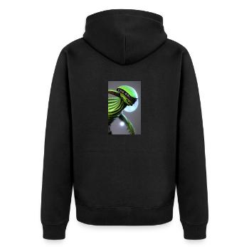 Extraterrestre | OVNI | Vaisseau spatial | PAU | étranger - Veste à capuche bio Premium Unisexe - noir - Dos - Nico (187cm)