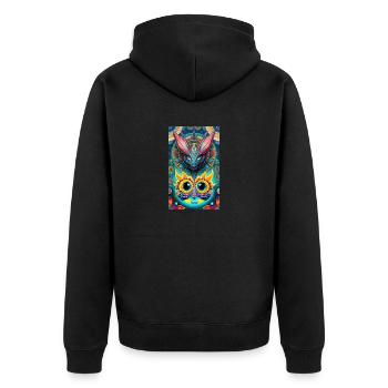 Extraterrestre | OVNI | Vaisseau spatial | PAU | étranger - Veste à capuche bio Premium Unisexe - noir - Dos - Nico (187cm)