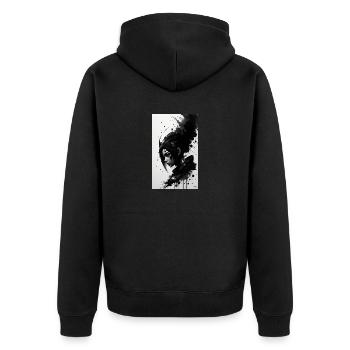 Extraterrestre | OVNI | Vaisseau spatial | PAU | étranger - Veste à capuche bio Premium Unisexe - noir - Dos - Nico (187cm)