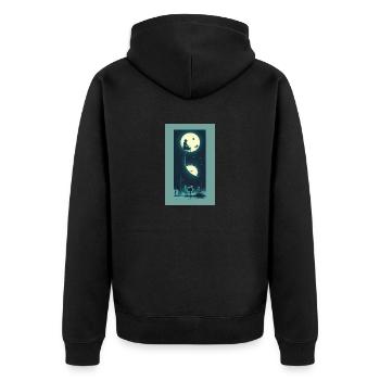 Extraterrestre | OVNI | Vaisseau spatial | PAU | étranger - Veste à capuche bio Premium Unisexe - noir - Dos - Nico (187cm)