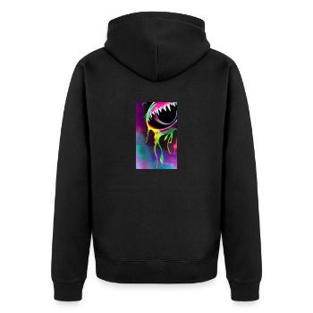 Extraterrestre | OVNI | Vaisseau spatial | PAU | étranger - Veste à capuche bio Premium Unisexe - noir - Dos - Nico (187cm)