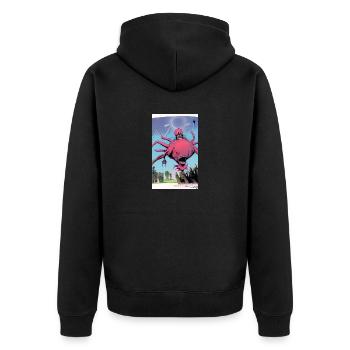 Extraterrestre | OVNI | Vaisseau spatial | PAU | étranger - Veste à capuche bio Premium Unisexe - noir - Dos - Nico (187cm)