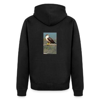 Aigle | Oiseaux | Liberté | Animaux - Veste à capuche bio Premium Unisexe - noir - Dos - Nico (187cm)