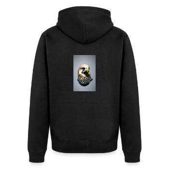 Aigle | Oiseaux | Liberté | Animaux - Veste à capuche bio Premium Unisexe - noir - Dos - Nico (187cm)