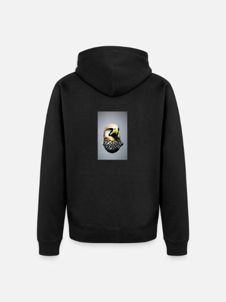 Eagle | Birds | Freedom | Animals - Unisex Premium Organic Zip Hoodie - black
