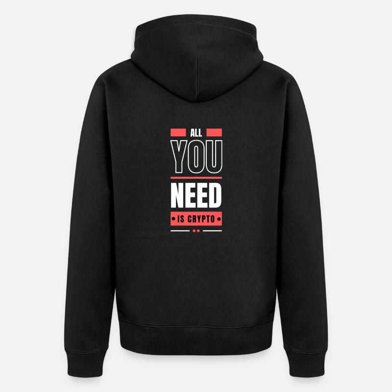 P.A.G Crypto Collection №2 - Unisex Premium Bio Zip Hoodie - Schwarz