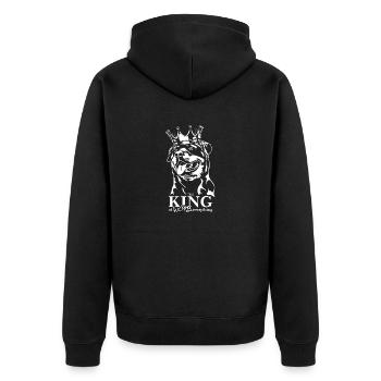 Rottweiler Roi de tout Chiens Disant - Veste à capuche bio Premium Unisexe - noir - Dos - Nico (187cm)