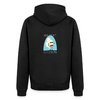 Popcorn sucré Parodie de dessin animé drôle de la culture pop - Veste à capuche bio Premium Unisexe - noir - Dos - Nico (187cm)