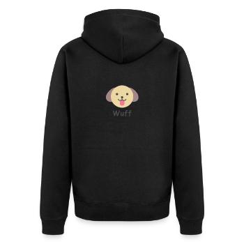 Chien Wuff - Veste à capuche bio Premium Unisexe - noir - Dos - Nico (187cm)