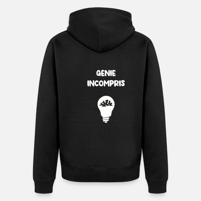 Génie incompris - Veste à capuche bio Premium Unisexe - noir