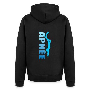 apnée apnéiste sport plongée plongeur - Veste à capuche bio Premium Unisexe - noir - Dos - Nico (187cm)