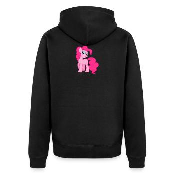 Funny pony - Veste à capuche bio Premium Unisexe - noir - Dos - Nico (187cm)