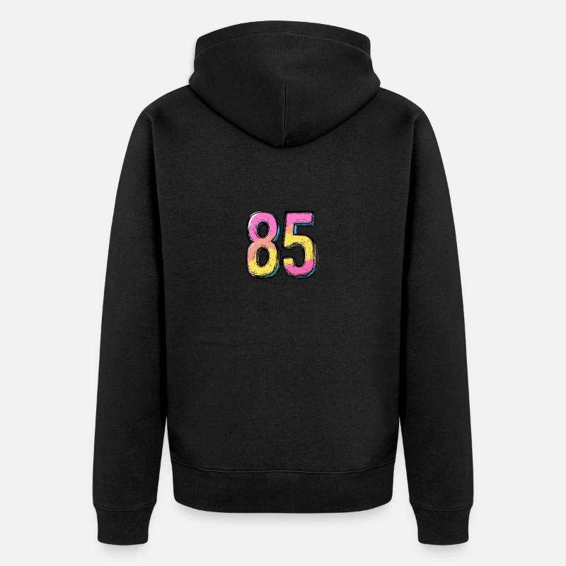 Bande dessinée 85 numéros - Veste à capuche bio Premium Unisexe - noir