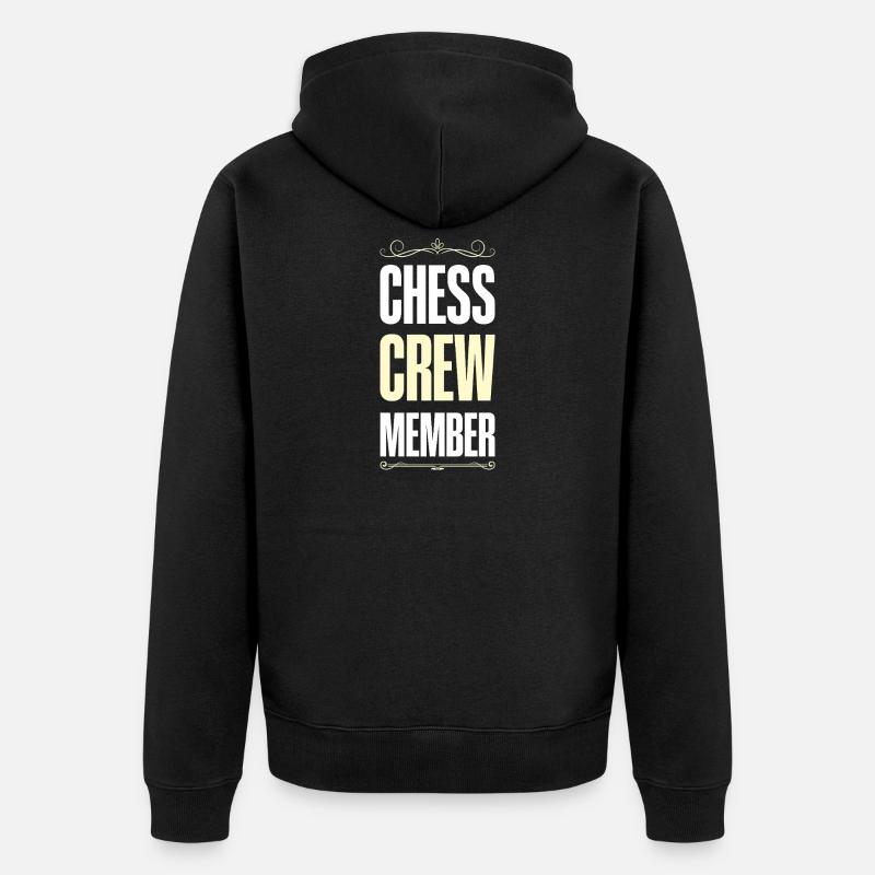 Équipe d’échecs - Veste à capuche bio Premium Unisexe - noir