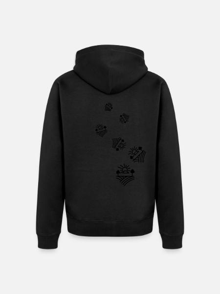 Farm Farmer - Unisex Premium Organic Zip Hoodie - black