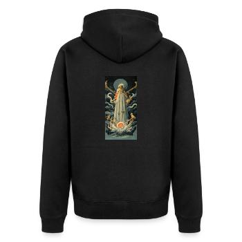 Tarot Démon Halloween Ghost Devil Angel - Veste à capuche bio Premium Unisexe - noir - Dos - Nico (187cm)