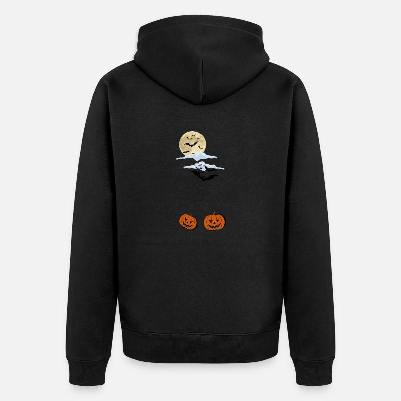 The night before Halloween - Unisex Premium Bio Zip Hoodie - Schwarz