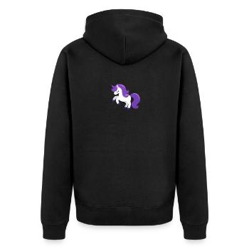 Conte de fées Licorne violette Cheval Star Fantasy Poney - Veste à capuche bio Premium Unisexe - noir - Dos - Nico (187cm)