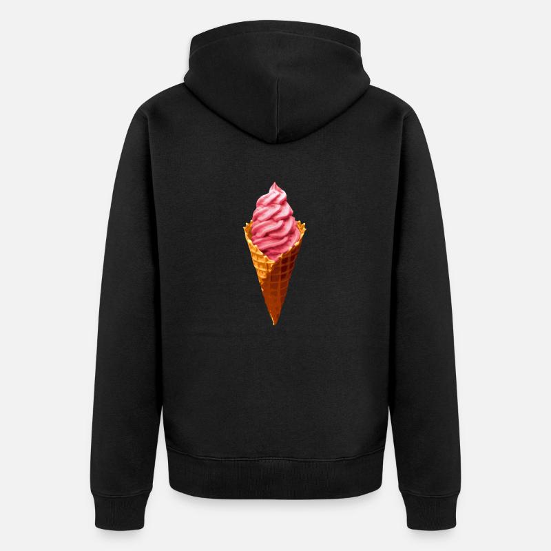 Cône de glace - Veste à capuche bio Premium Unisexe - noir