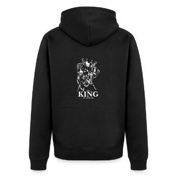 Schnauzer géant Roi de tout Chiens Wilsigns - Veste à capuche bio Premium Unisexe - noir - Dos - Nico (187cm)