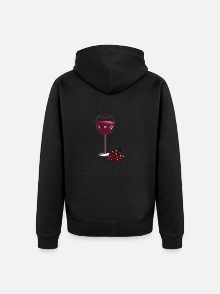 Vin doux - Veste à capuche bio Premium Unisexe - noir