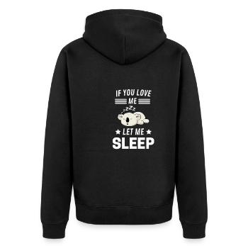 Australie Zoo Animal Cadeau Koala endormi - Veste à capuche bio Premium Unisexe - noir - Dos - Nico (187cm)