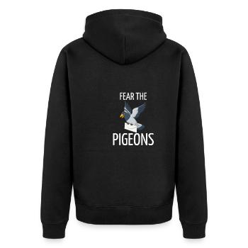 pigeonnier pigeon reproducteur pigeon cadeau pigeon - Veste à capuche bio Premium Unisexe - noir - Dos - Nico (187cm)