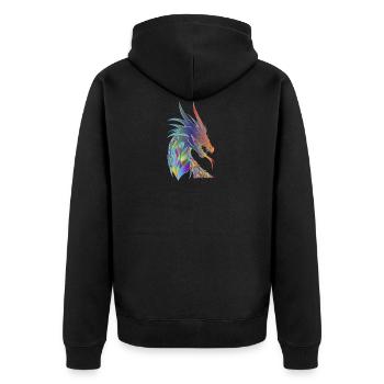 163 glisser - Veste à capuche bio Premium Unisexe - noir - Dos - Nico (187cm)