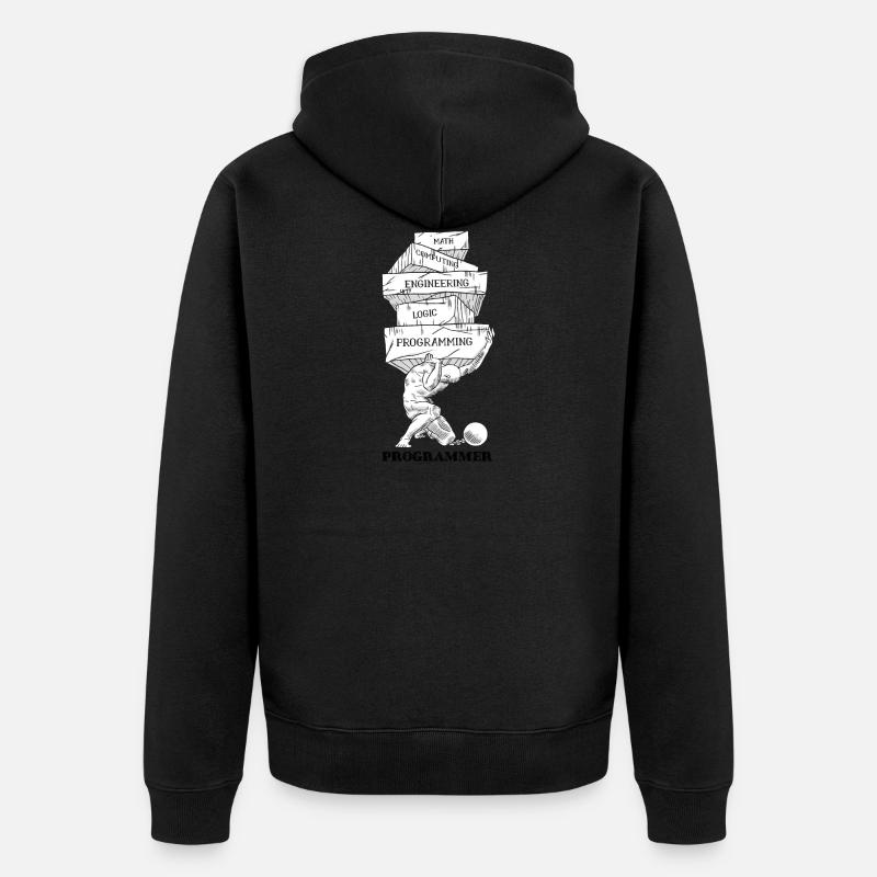 Problèmes de programmation - Veste à capuche bio Premium Unisexe - noir