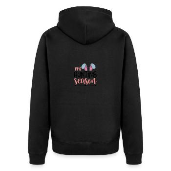 Design Easter hunting season - Veste à capuche bio Premium Unisexe - noir - Dos - Nico (187cm)