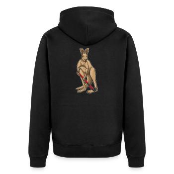Kangaroo Hockey sur gazon Stick - Veste à capuche bio Premium Unisexe - noir - Dos - Nico (187cm)