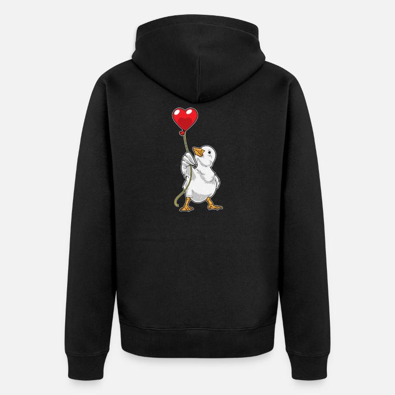Ballon canard - Veste à capuche bio Premium Unisexe - noir