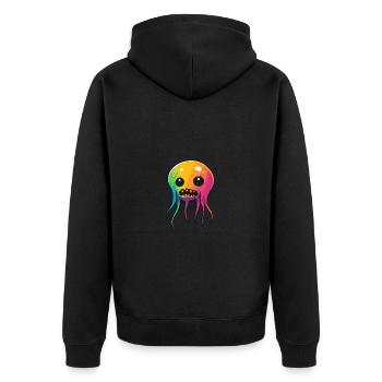 Méduse Halloween Animal - Veste à capuche bio Premium Unisexe - noir - Dos - Nico (187cm)
