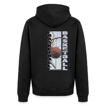 Basketteur Basketteur Basketteur Dunking Sport Player - Veste à capuche bio Premium Unisexe - noir - Dos - Nico (187cm)