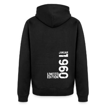 Edition limitée janvier 1960 Edition limitée Ori - Veste à capuche bio Premium Unisexe - noir - Dos - Nico (187cm)