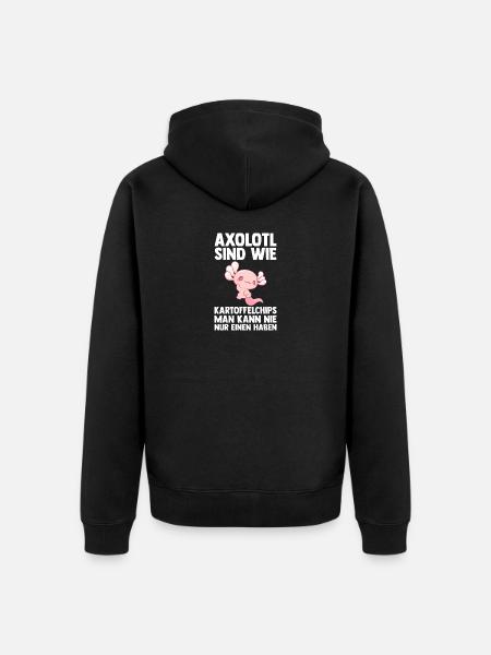 Axolotl - Veste à capuche bio Premium Unisexe - noir
