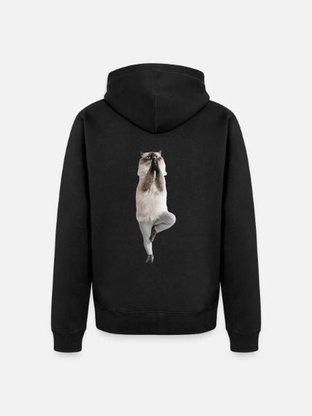 Himalaya - Unisex Premium Bio Zip Hoodie - Schwarz