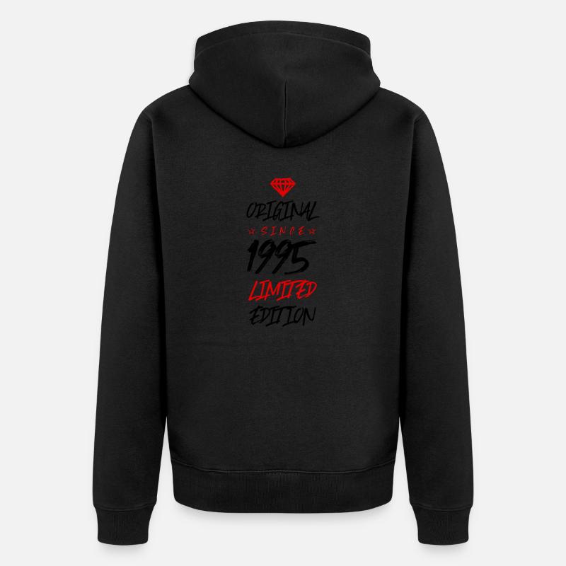 1995 Édition limitée - Veste à capuche bio Premium Unisexe - noir