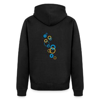 bubbles - Veste à capuche bio Premium Unisexe - noir - Dos - Nico (187cm)