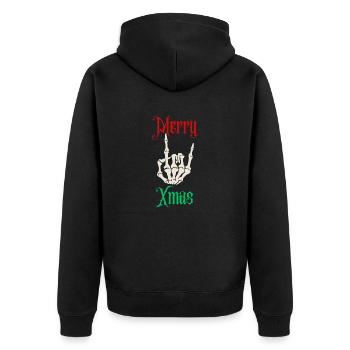 Merry Xmas | XMAS - Veste à capuche bio Premium Unisexe - noir - Dos - Nico (187cm)