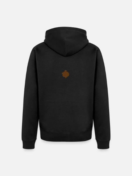 Coffee - Unisex Premium Organic Zip Hoodie - black