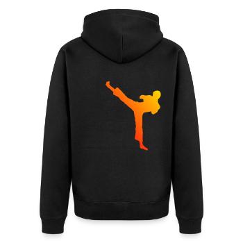 Kickboxing Boxen Kickboxen Boxing Kickbox - Veste à capuche bio Premium Unisexe - noir - Dos - Nico (187cm)