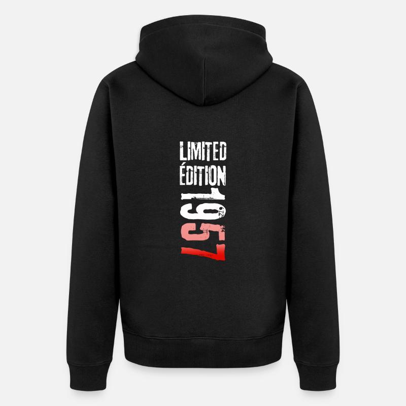 LIMITED EDITION 1957 - Veste à capuche bio Premium Unisexe - noir