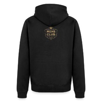 mens club en tournée | soirée bachelorette jga - Veste à capuche bio Premium Unisexe - noir - Dos - Nico (187cm)