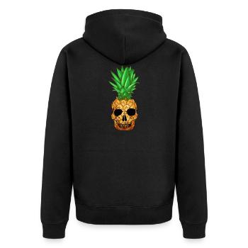 ananas punk - Veste à capuche bio Premium Unisexe - noir - Dos - Nico (187cm)