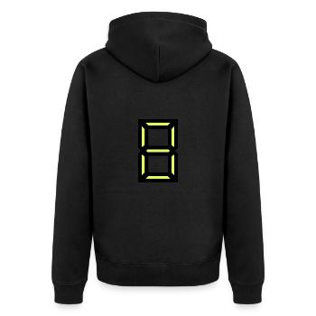 8. 8 ANS. HUIT. 8e ANNIVERSAIRE. ANNIVERSAIRE - Veste à capuche bio Premium Unisexe - noir - Dos - Nico (187cm)
