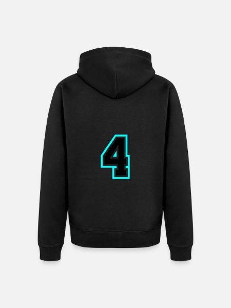 4 Symbole numérique - Veste à capuche bio Premium Unisexe - noir