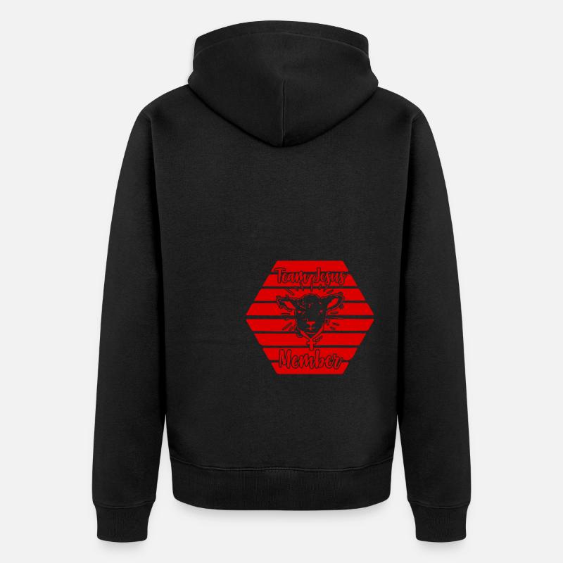 Équipe Jésus - Veste à capuche bio Premium Unisexe - noir